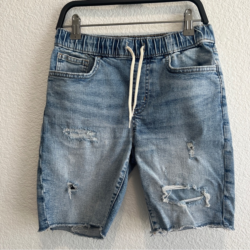 Boys Distressed Denim Shorts